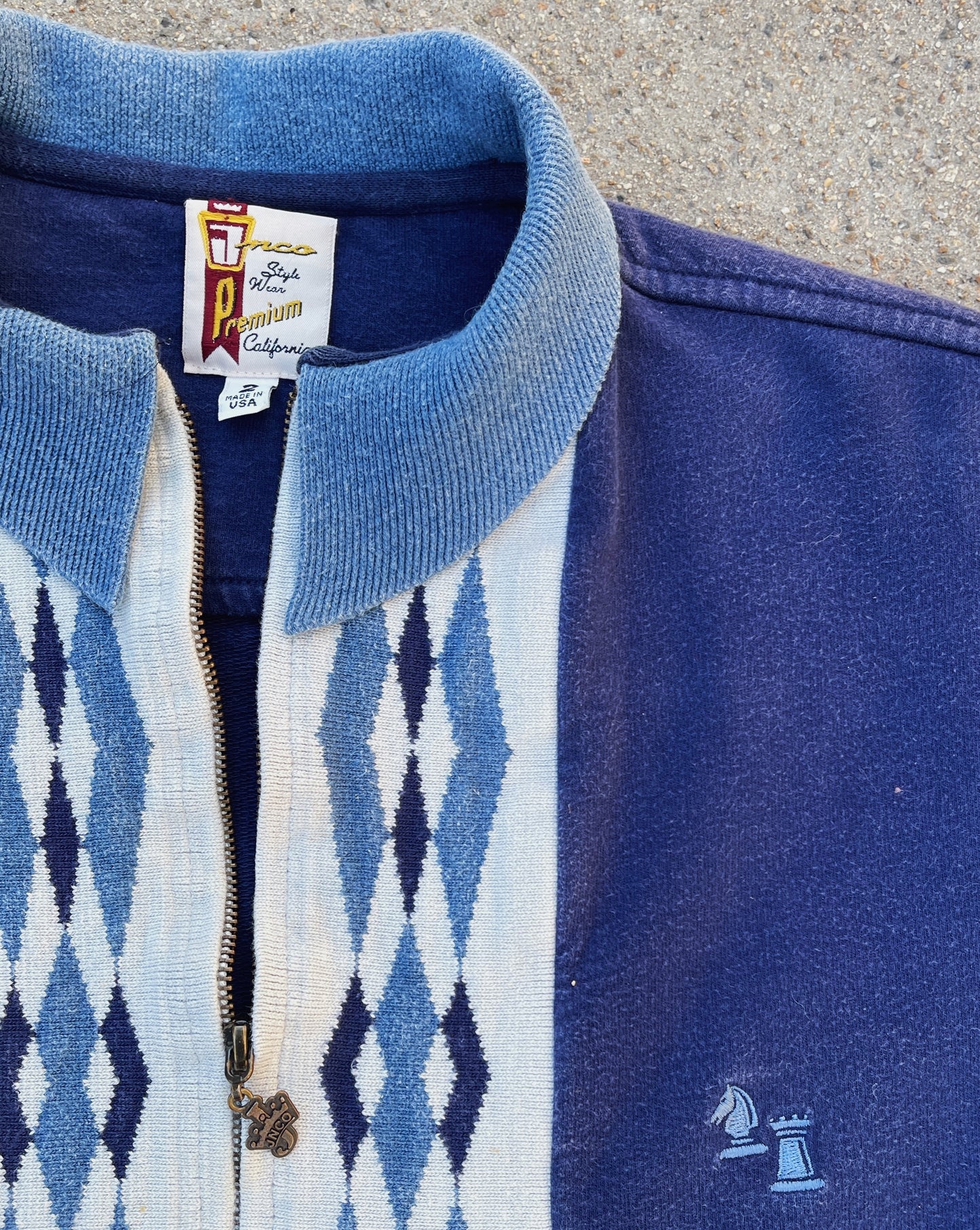 JNCO Full Zip Chess Sweater (L)